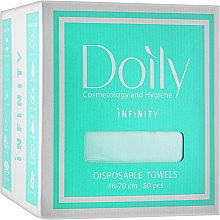 Kup Ręczniki jednorazowe w pudełku, 40 x 70 cm, 55g/m2, 50 szt., miętowe - Doily