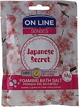 Pieniąca sól do kąpieli z olejami tsubaki i jojoba - On Line Senses Japanese Secret — Zdjęcie N3
