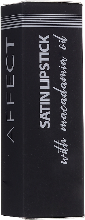 Satynowa szminka do ust - Affect Cosmetics Macadamia Oil Satin Lipstick  — Zdjęcie N3