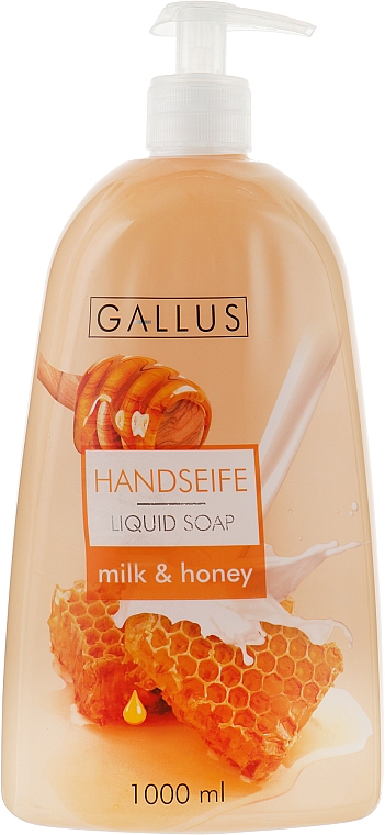 Mydło w płynie Mleko i miód - Gallus Soap — Zdjęcie N1
