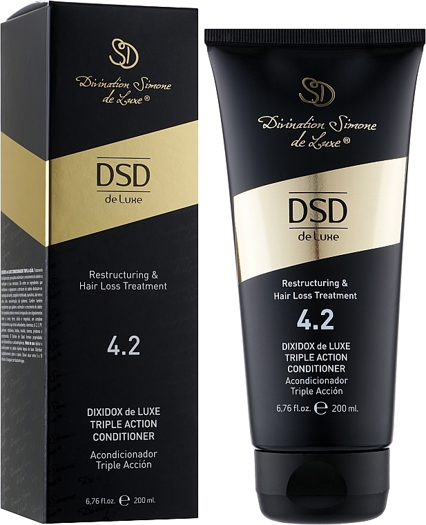 Balsam-odżywka o podwójnym działaniu przeciw wypadaniu włosów N 4.2 - Simone Dixidox DeLuxe Triple Action Conditioner — Zdjęcie N2