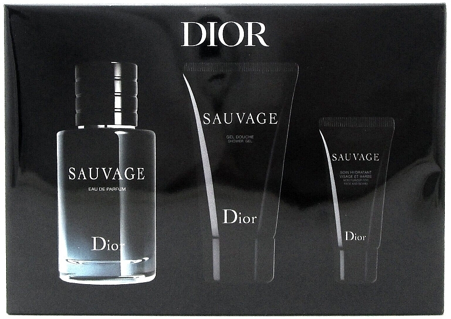 Dior Sauvage - Zestaw (edp 60 ml + sh/gel 50 ml + ash/balm 20 ml) — Zdjęcie N2