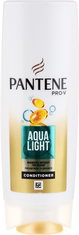 Lekka odżywka nawilżająca do włosów cienkich i ze skłonnością do przetłuszczania się - Pantene Pro-V Aqua Light — Zdjęcie N2