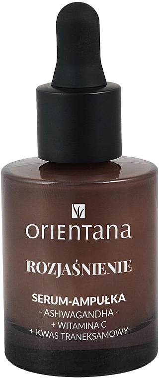 Rozjaśniające serum do twarzy w ampułkach - Orientana Ashwagandha Vitamin C Tranexamic Acid Brightening Serum-Ampoule — Zdjęcie N2