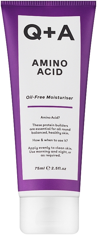 Bezolejowy krem nawilżający do twarzy z aminokwasami - Q+A Amino Acid Oil Free Moistuiriser