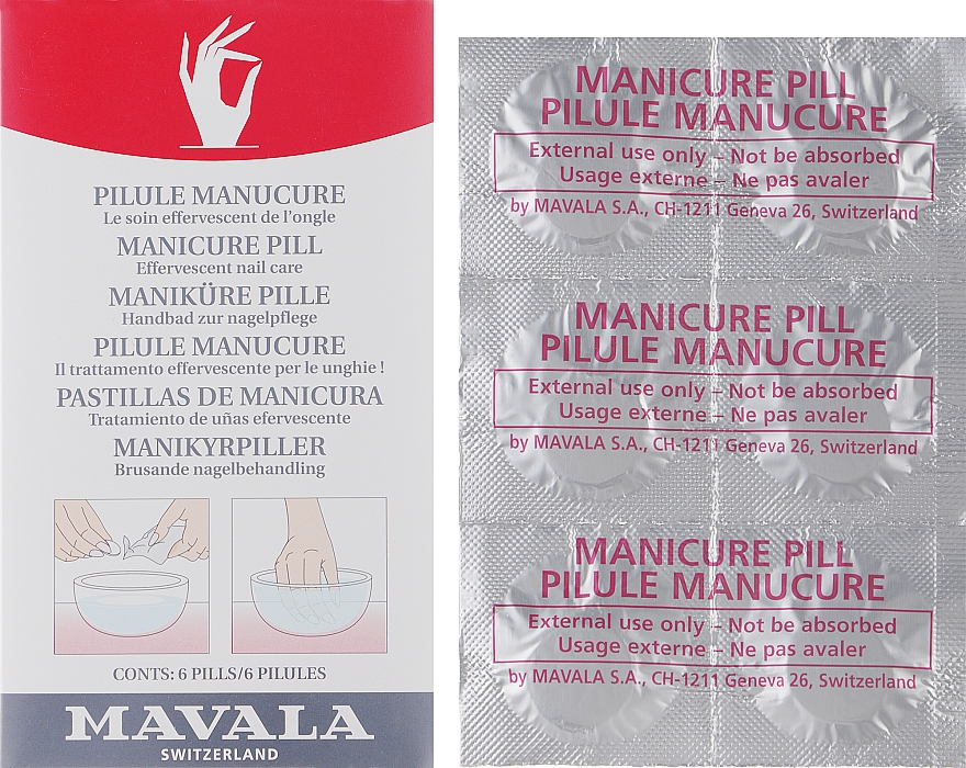 Tabletki do kąpieli manicure - Mavala Manicure Pill