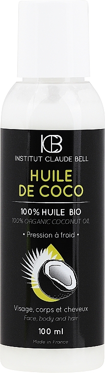 Olej kokosowy - Institut Claude Bell Organic Coconut Oil — Zdjęcie N1