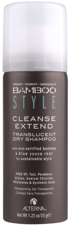 Suchy szampon Bambus i niebieski korzeń juki - Alterna Bamboo Style Cleanse Extend Translucent Dry Shampoo
