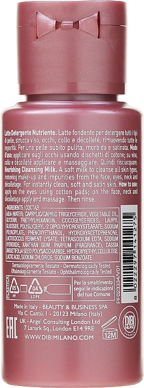 PREZENT! Odżywcze mleczko oczyszczające do każdego rodzaju skóry - DIBI Milano Face Perfection Nourishing Cleansing Milk — Zdjęcie N2