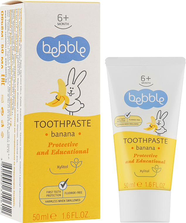 Bananowa pasta do zębów - Bebble Toothpaste Banana — Zdjęcie N2