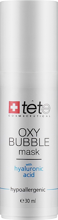 Maska z pianki tlenowej z kwasem hialuronowym - TETe Cosmeceutical Oxy Bubble Mask — Zdjęcie N1
