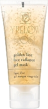 Kup Żelowa maska do twarzy z drobinkami złota - Yellow Rose Golden Line Face Radiance Gel Mask (tube)