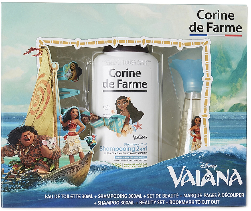 Corine de Farme Vaiana - Zestaw (edt 30 ml + sh/gel 300 ml + accessories) — Zdjęcie N2