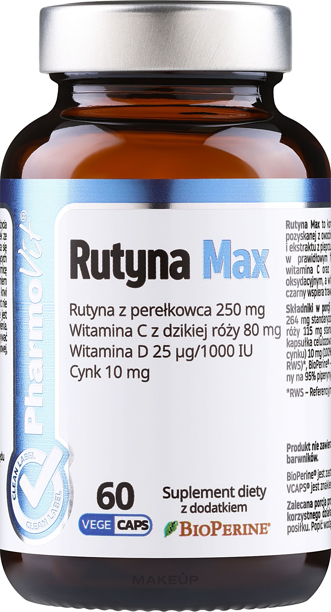 Suplement diety Rutin 60 szt. - Pharmovit Clean Label — Zdjęcie 60 szt.