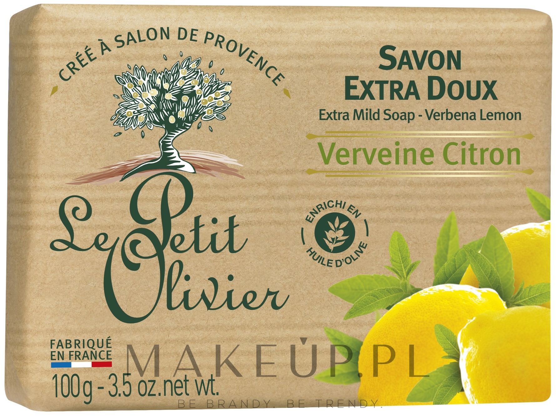 Delikatne mydło kosmetyczne Werbena i cytryna - Le Petit Olivier extra mild soap Verbena and Lemon — Zdjęcie 100 g