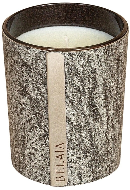 PREZENT! Ozdobne etui na świecę w szkle 180 g, Granite - Belaia Candle Reversible Sleeve — Zdjęcie N1