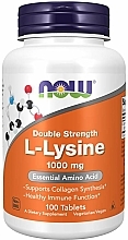 L-lizyna w tabletkach 1000 mg - Now Foods L-Lysine Tablets — Zdjęcie N3