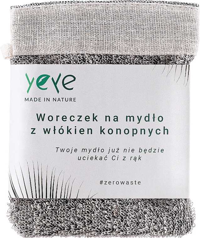 Woreczek na mydło z włókien konopnych - Yeye — Zdjęcie N1