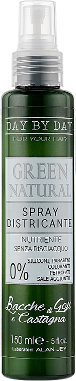 Spray ułatwiający rozczesywanie - Alan Jey Green Natural Spray Districante