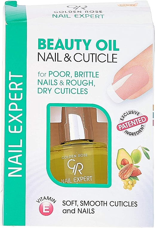Olejek odżywczy do skórek i paznokci - Golden Rose Nail Expert Beauty Oil Nail & Cuticle — Zdjęcie N4