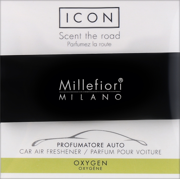 Samochodowy dozownik zapachów Oxygen - Millefiori Milano Icon Car Classic Fragrance Oxygen — Zdjęcie N1