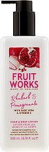 Balsam do rąk i ciała Rabarbar i granat - Grace Cole Fruit Works Hand & Body Lotion Rhubarb & Pomegranate — Zdjęcie N1