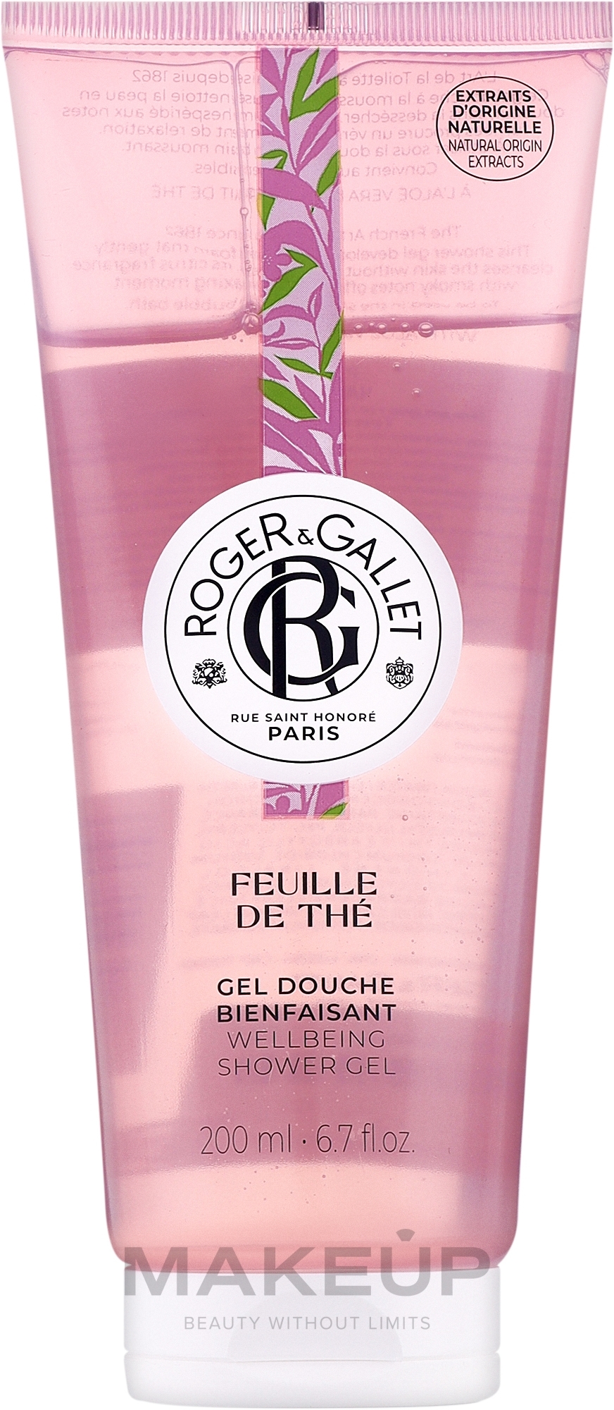 Roger&Gallet Feuille de The Wellbeing Shower Gel - Żel pod prysznic — Zdjęcie 200 ml