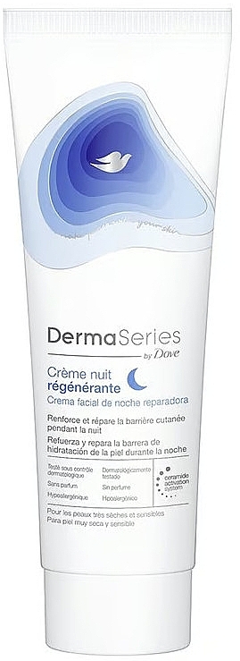 Krem do twarzy na noc - Dove DermaSeries Repairing Facial Night Cream — Zdjęcie N1