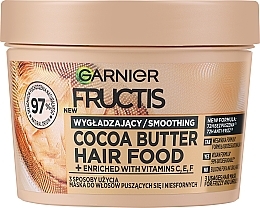 Kup Wygłądzająca maska do włosów puszących się i niesfornych - Garnier Fructis Cocoa Butter Hair Food Smoothing