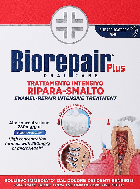 Preparat zmniejszający nadwrażliwość zebów i regenerujący szkliwo - Biorepair Biorepair Desensitizing Enamel Repairer Treatment