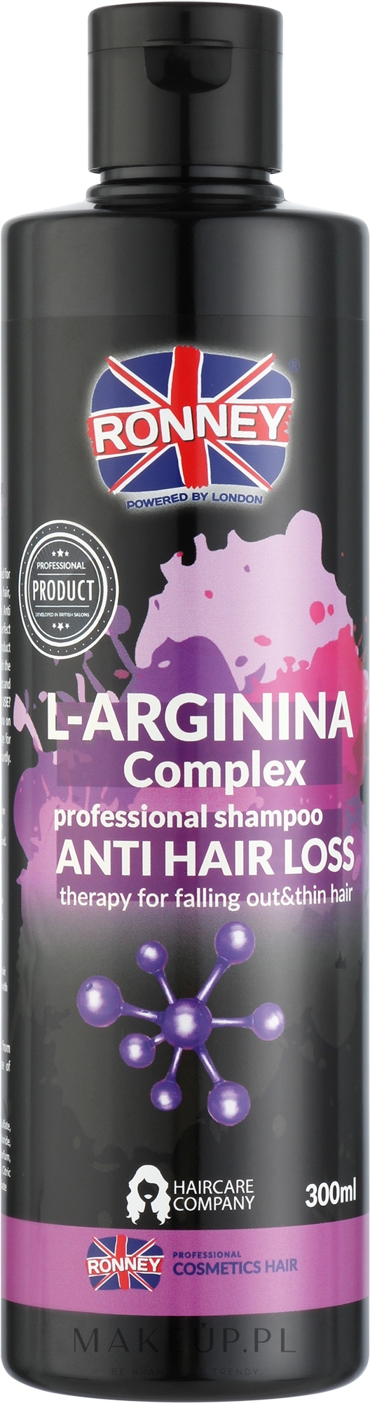 Szampon do włosów osłabionych i nadmiernie wypadających - Ronney Professional L-Arginina Complex Anti Hair Loss Shampoo — Zdjęcie 300 ml