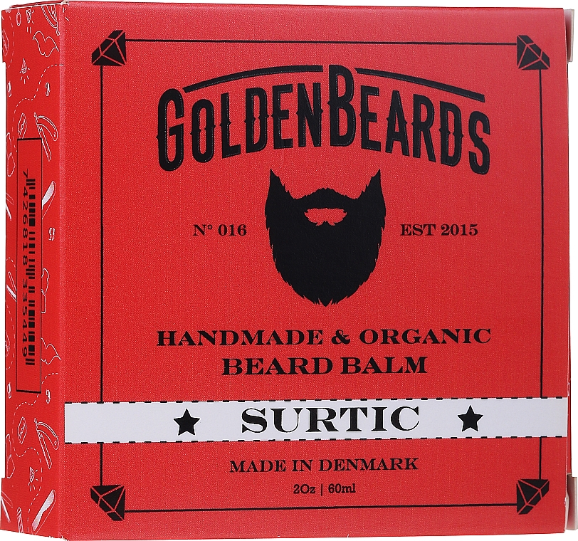 Zestaw - Golden Beards Starter Beard Kit Surtic (balm 60 ml + oil 30 ml + shmp 100 ml + cond 100 ml + brush) — Zdjęcie N6