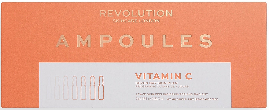 Rozjaśniające ampułki do twarzy z witaminą C - Revolution Skincare Illuminating Ampoules With Vitamin C — Zdjęcie N1