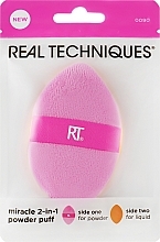 Puszek do pudru - Real Techniques Miracle 2-In-1 Powder Puff — Zdjęcie N1