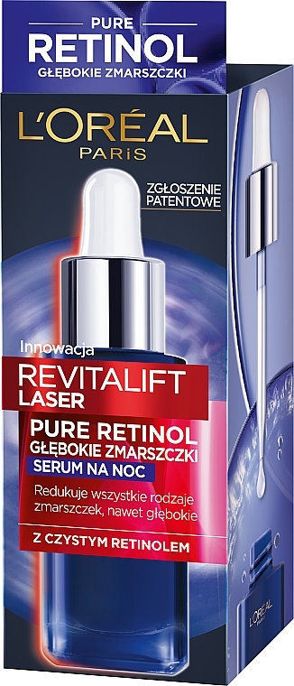 Serum na noc z retinolem na głębokie zmarszczki - L'Oreal Paris Revitalift Laser Pure Retinol Night Serum — Zdjęcie N5