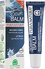 Ochronny balsam do ust z ekstraktami z nagietka i marchwi o świeżym zapachu - Natura House Lip Balm Sun Protection SPF30 — Zdjęcie N2