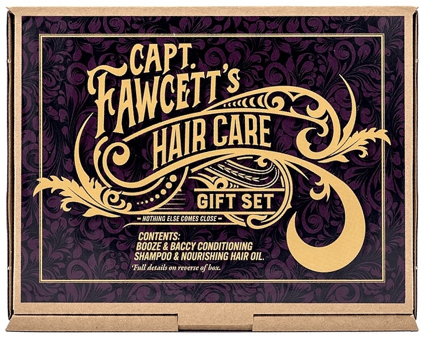 Zestaw - Captain Fawcett Hair Care Gift Set (shamp/250ml + treatment/oil/100ml) — Zdjęcie N3