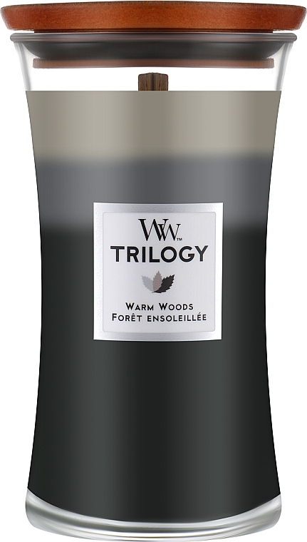 Świeca zapachowa w szkle - WoodWick Hourglass Trilogy Candle Warm Woods — Zdjęcie N2