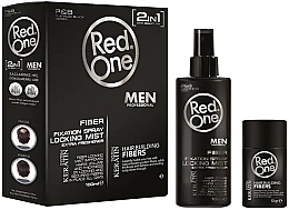 Kup Keratynowy zestaw nadający objętość włosom - Red One Dark Brown (h/spray/100ml + h/pow/12g)