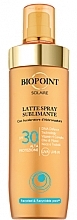 Mleczko w sprayu do ciała SPF 30 - Biopoint Solaire Latte Spray Sublimante SPF 30 — Zdjęcie N1