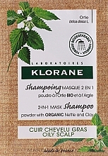 Kup Szampon-maska ​​do włosów 2 w 1 z ekstraktem z pokrzywy - Klorane 2-in-1 Mask Shampoo Powder with Nettle and Clay