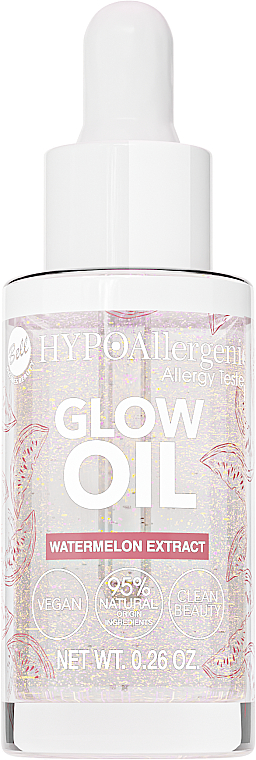Hipoalergiczny olejek do twarzy z ekstraktem z arbuza - Bell Hypoallergenic Glow Oil — Zdjęcie N1
