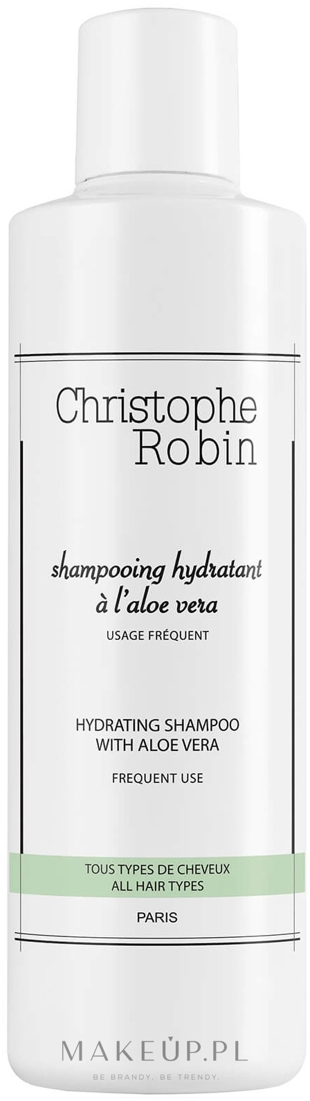 Nawilżający szampon z aloesem do włosów - Christophe Robin Hydrating Shampoo with Aloe Vera — Zdjęcie 250 ml