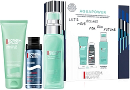 Kup Zestaw - Biotherm Aquapower (gel/75ml + sh/foam/50ml + sh/gel/75ml)