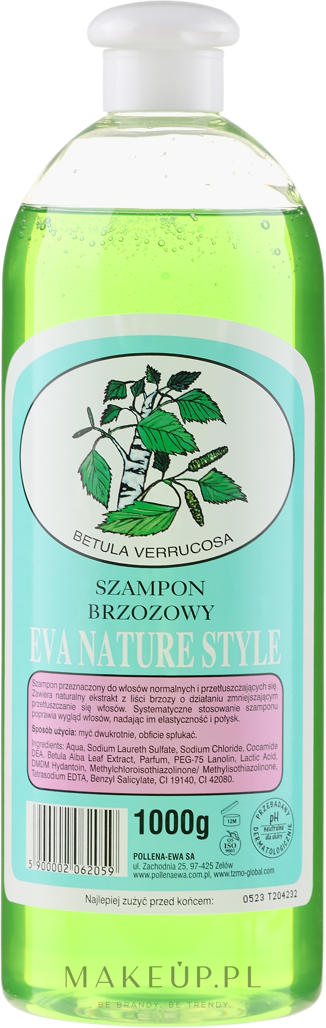 Szampon brzozowy do włosów - Eva Natura Nature Style — Zdjęcie 1000 ml