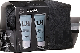 PRZECENA! Zestaw - Lierac Premium Homme Moisturizing Gel (f/gel/50ml + sh/gel/50ml + bag) * — Zdjęcie N1