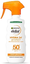 Spray do opalania - Garnier Delial Ambre Solaire Hydra 24h Protect Spray SPF50+ — Zdjęcie N1