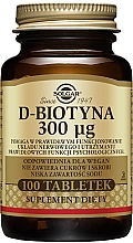 Kup Suplement diety D-Biotyna - Solgar D-Biotin 300 mg