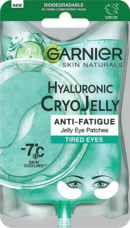 Hialuronowe płatki pod oczy - Garnier Skin Naturals Hyaluronic Cryo Jelly — Zdjęcie N1