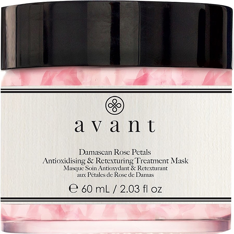 Przeciwutleniająca i rewitalizująca maska z płatkami róży damasceńskiej - Avant Damascan Rose Petals Antioxidising & Retexturing Treatment Mask — Zdjęcie N1